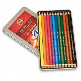 Colored pencils KOH-I-NOOR POLYCOLOR, 12 colors