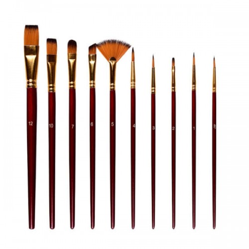 Set of synthetic brushes ARTIST BRUSH SET, 10 pcs.