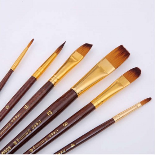 Комплект синтетических кистей ARTIST BRUSH, 6 шт.