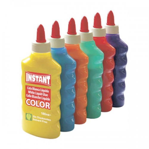 INSTANT WHITE LIQUID GLUE COLOR, 180 ml., Līme