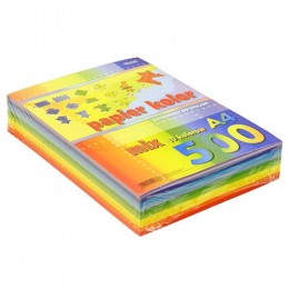 Комплект цветной бумаги KRESKA MIX (A4, 500 листов, 80 g/m²)