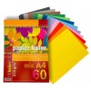 Комплект цветной бумаги KRESKA MIX (A4, 60 листов, 200 g/m²)