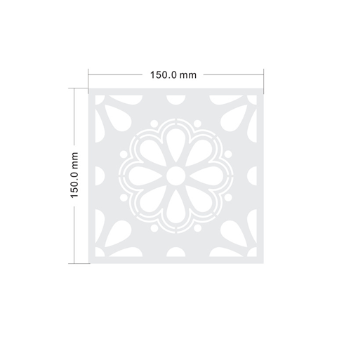 Stencils set "Asorti-1" (15x15cm, 16pcs.)