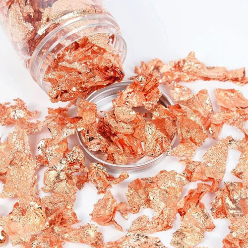 Foil leaf flakes (Copper, 6g.)