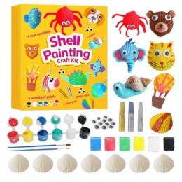 Bērnu radošais komplekts – gliemežvāku krāsošana