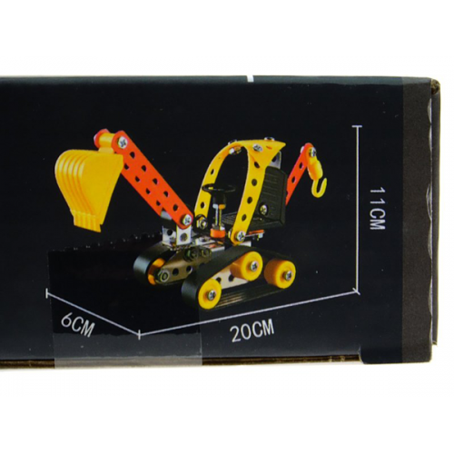 Metal constructor "City building" - excavator (93 pcs.)