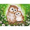 Painting by numbers "Owls" 30x40 cm 