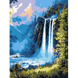 Painting by numbers “Waterfall” 30x40 cm 