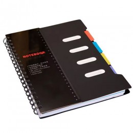 Notebook in A5 square with dividers 