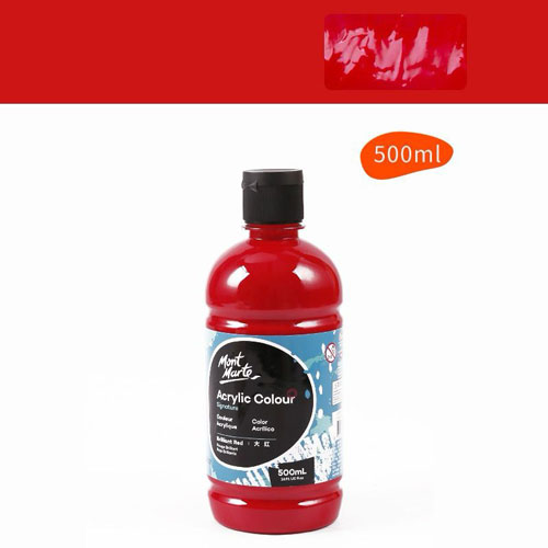 Mont Marte, Spilgta sarkana, Nr. PR2, 500 ml.