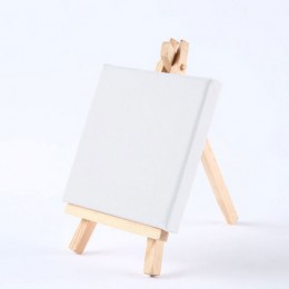 Desktop mini easel + canvas on stretcher