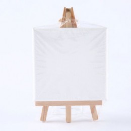 Table mini easel + canvas on stretcher (15x15cm)