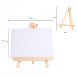 Table mini easel + canvas on stretcher (15x20cm)