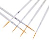 Set of synthetic brushes with long bristles, 6 pcs. 