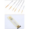 Set of synthetic brushes with long bristles, 6 pcs. 