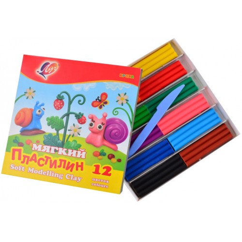 Soft wax modeling clay Kroha (12 colors)