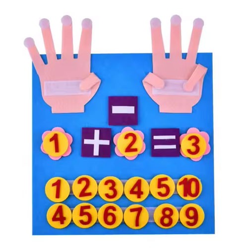 Felt Math Game "Smart Fingers"