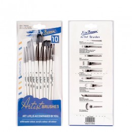 Set of synthetic brushes Xin Bowen, 10 pcs.