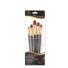 Synthetic brush set Xin Bowen (oval, 5 pcs.)