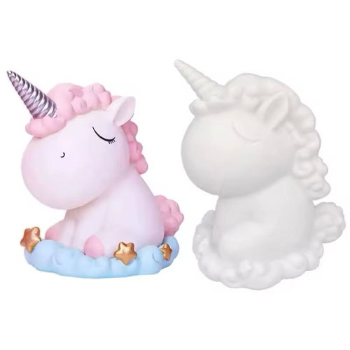 Coloring blank – money bank "Unicorn"