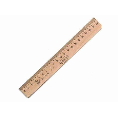 Wooden ruler 20 cm