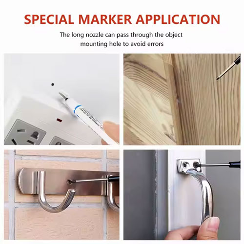 Universal Permanent Marker with Long Nib (20 mm, Black)