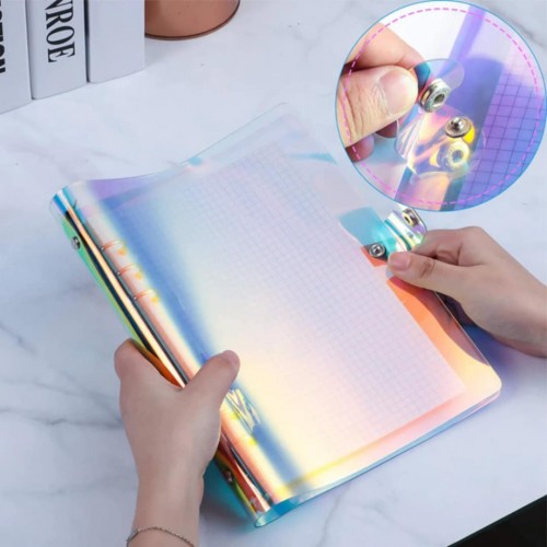 Папка на кольцах, прозрачная, А5