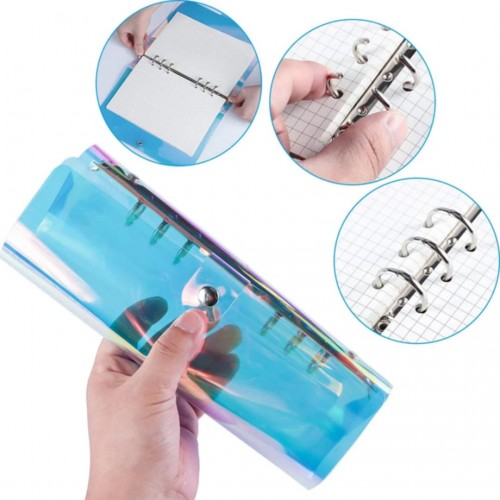 Папка на кольцах, прозрачная, А5