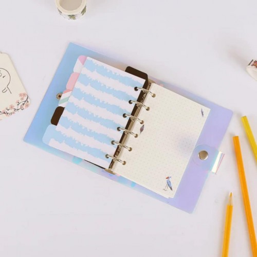 Папка на кольцах, прозрачная, А5