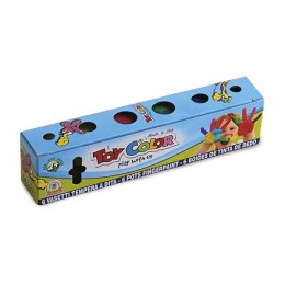 Pirkstiņkrāsas ToyColor, 6 krāsas x 25ml