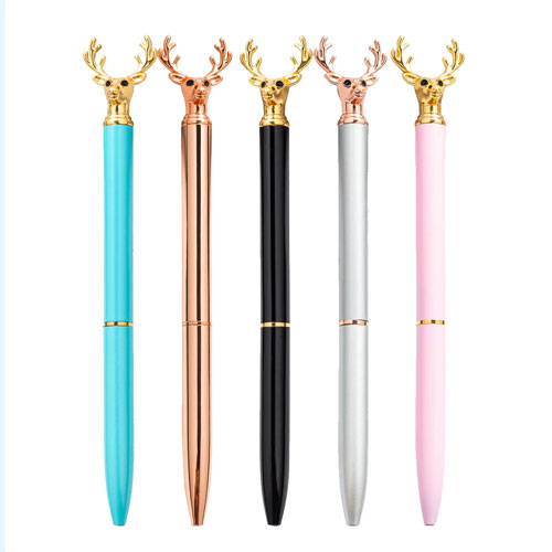 Deer Shaped 1.0mm Metal Ballpoint Pen 