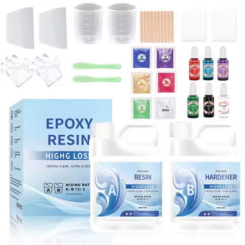 Epoksīda sveķi radošiem darbiem (komplekts ar piederumiem)