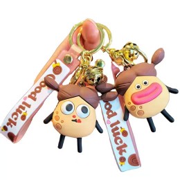 Брелок-браслет "Картошка " ассорти – мягкое украшение и метка для рюкзака или ключей 