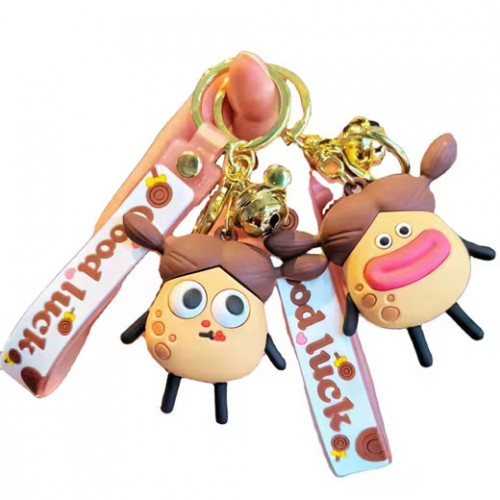 Брелок-браслет "Картошка " ассорти – мягкое украшение и метка для рюкзака или ключей 