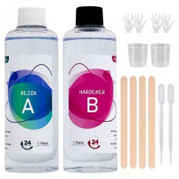 Эпоксидная смола для рукоделия и творчества (комплект с принадлежности)