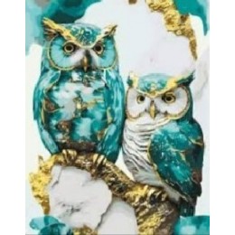 Картина по номерам «Пара сов», 40x50 см