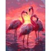 Картина по номерам «Фламинго», 40x50 см