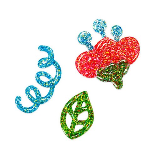 Клей оформительский "Конфетти" с блестками. 5 шт. 