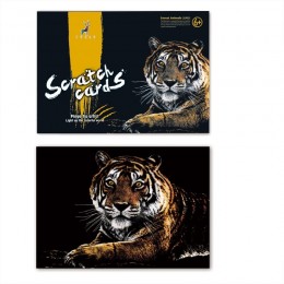 Scratch cards A3, "Tiger"