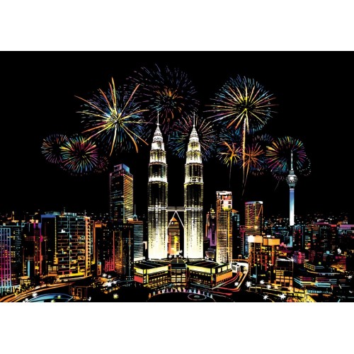 Skrāpējamās lapas A3, "Malaizija"