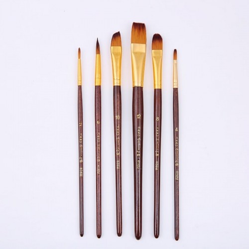 Synthetic brush set AYSN296, 6 pcs.