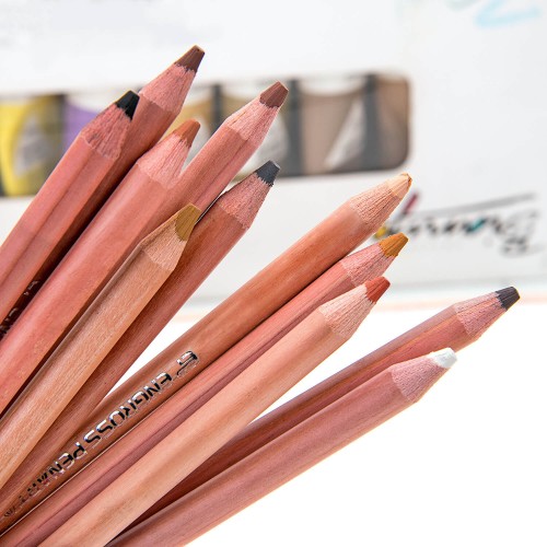 Цветные карандаши Skin Color pencil, 12 цветов