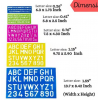 Plastic ruler - letters + numbers (5 pcs.)