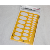 Plastic ruler - ovals