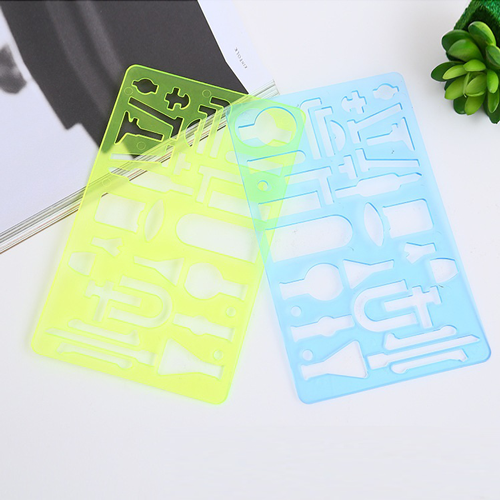 Plastic ruler - "Chemist" stencil