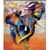  "Rainbows elephant" Diamond mosaic on frame, 40x50