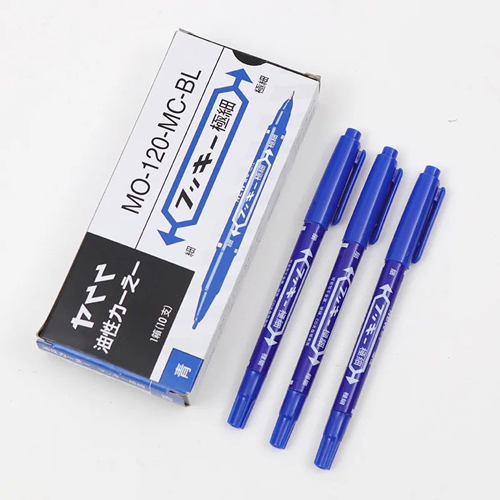 Permanent Marker Double sided (Blue)