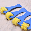 Foam rollers with plastic handle, 4 pcs.