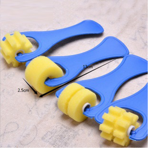 Foam rollers with plastic handle, 4 pcs.