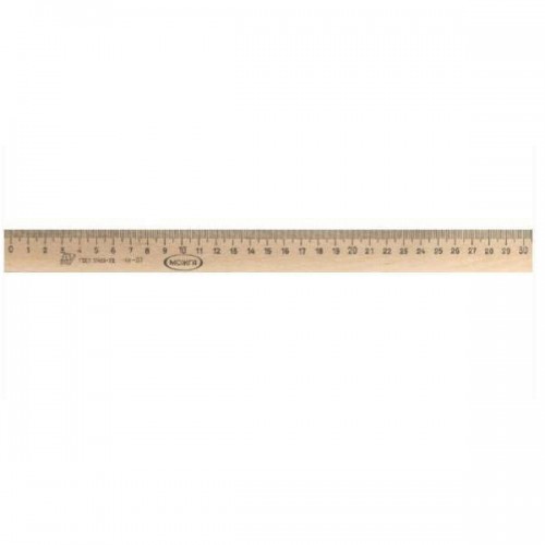 Wooden ruler 30 cm